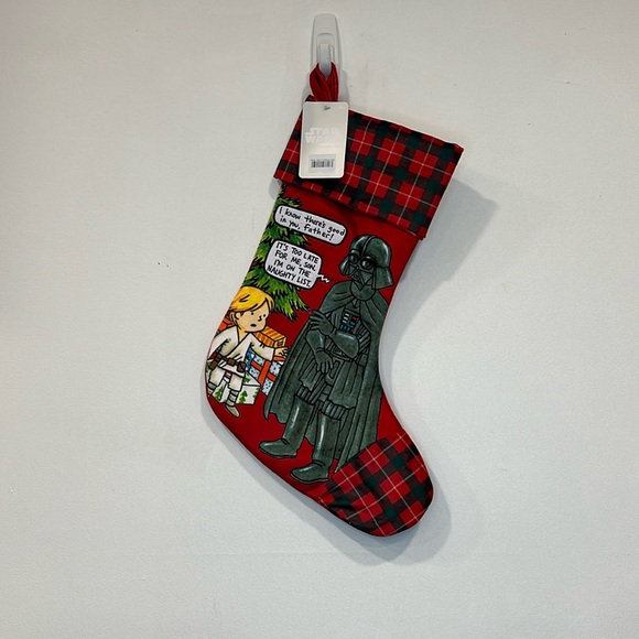 Star Wars Darth Vader Skywalker Father Christmas Stocking Disney Parks Store NEW - Picture 2 of 6